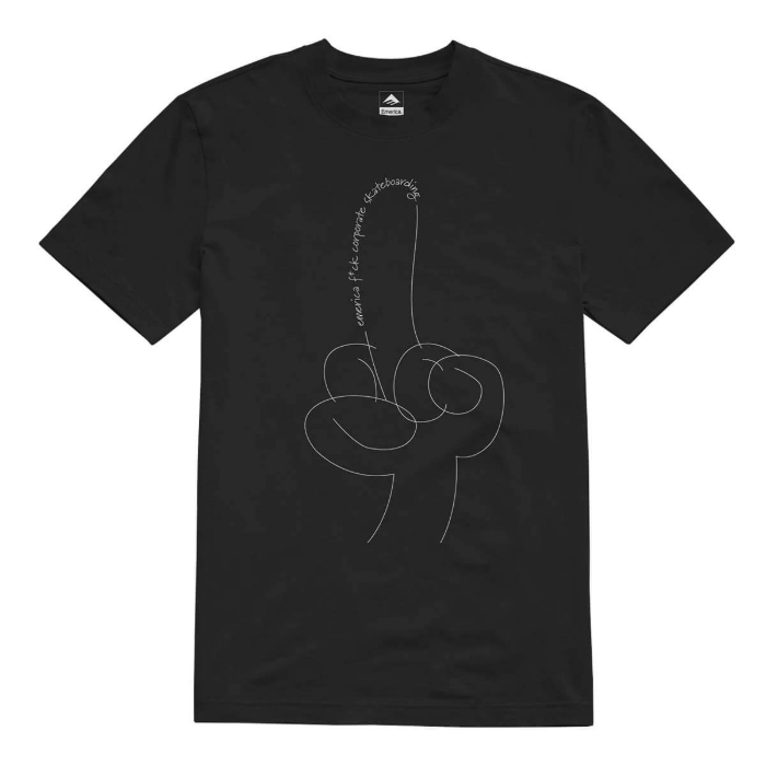 EMERICA EFF CORPORATE T-SHIRT BLACK L
