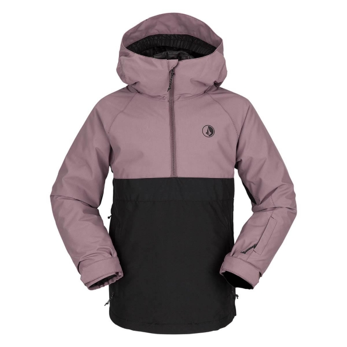 VOLCOM SLUFF INSULATED KID PULLOVER JACKET ROSEWOOD XS