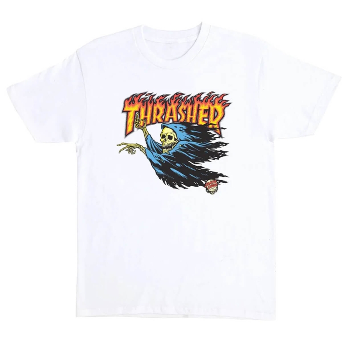 SANTA CRUZ THRASHER O'BRIEN REAPER T-SHIRT WHITE L