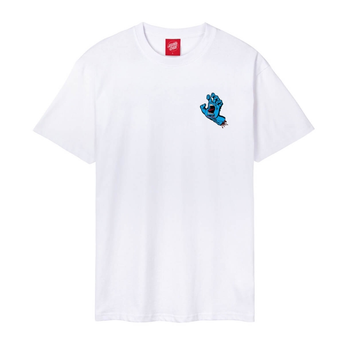 SANTA CRUZ SCREAMING HAND CHEST WHITE XS