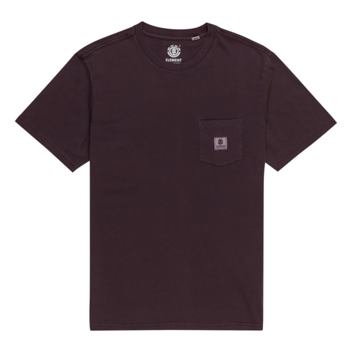 ELEMENT BASIC POCKET PIGMENT T-SHIRT PLUM PERFECT M