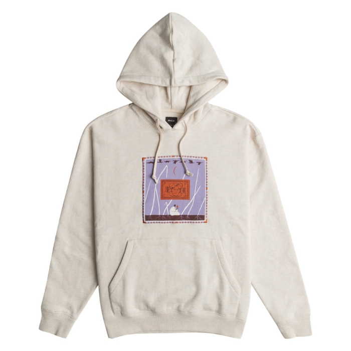 RVCA GABRIELLE MONCEAUX HOODIE OATMEAL HEATHER XL