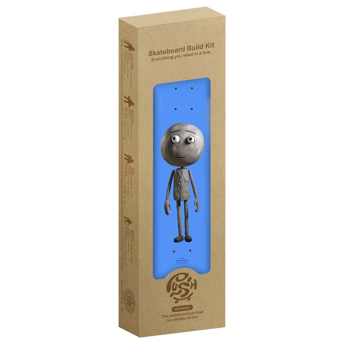 PUSH SKATEBOARDING CONCRETE GUY FP 7.75" IN-COMPLETE BLUE 7.75"