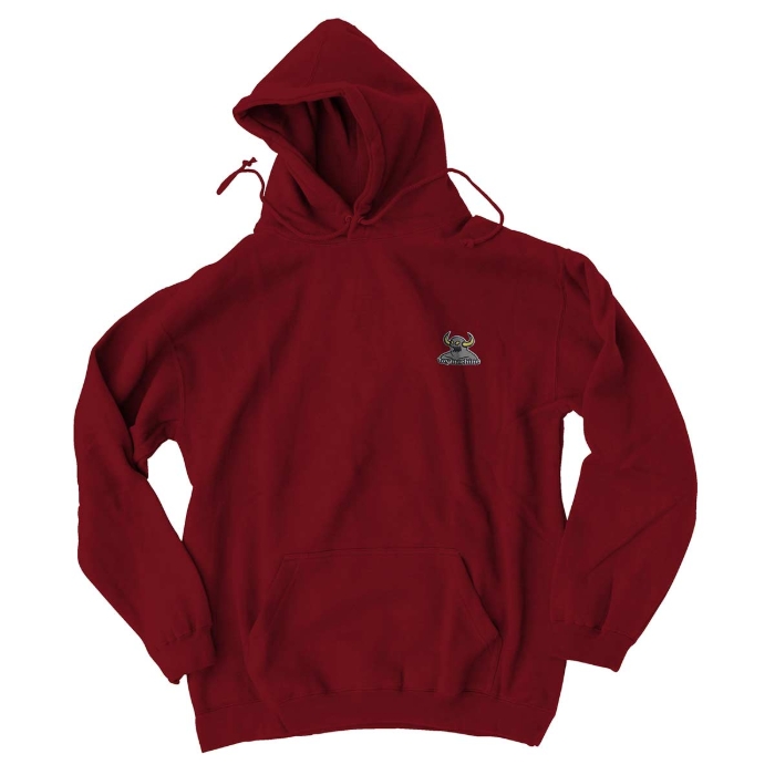 TOY MACHINE MONSTER EMBROIDERED PULLOVER HOODIE CARDINAL XL