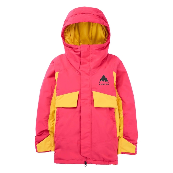 BURTON KIDS' ASCUTNEY 2L JACKET AZALEA PINK / GOLDENROD S