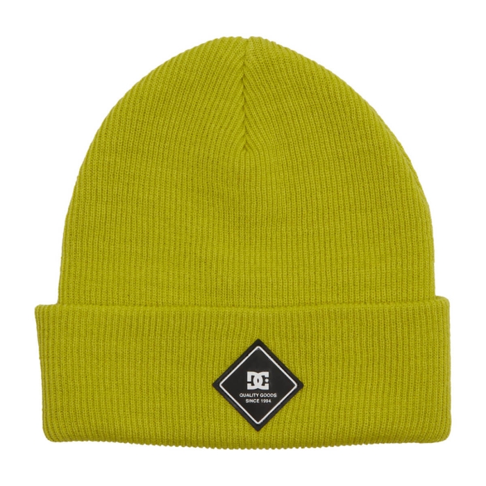 DC LABEL BEANIE APPLE GREEN UNI