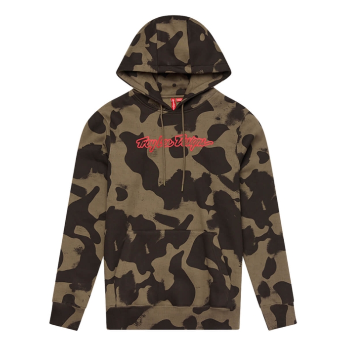 TROY LEE DESIGNS SIGNATURE PULLOVER HOODIE SIGNATURE OLIVE CAMO XL