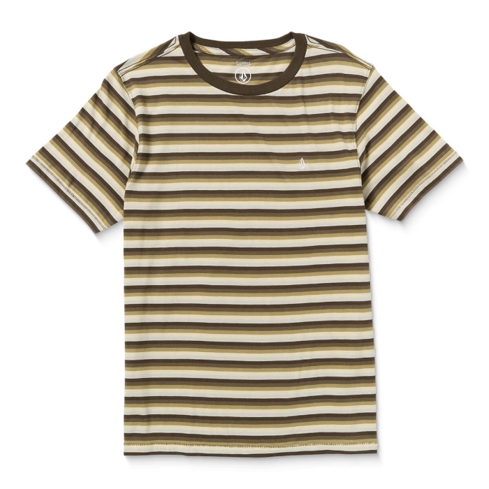 VOLCOM LEVEL STONE CREW T-SHIRT WREN M