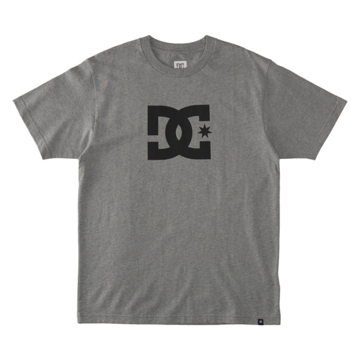 DC DC STAR T-SHIRT HEATHER GREY S