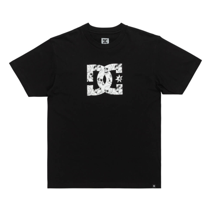 DC DC STAR SKULLY T-SHIRT BLACK S
