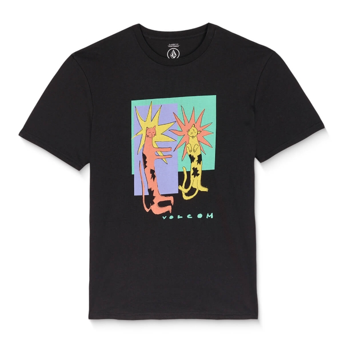 VOLCOM LONGO CATS BSC T-SHIRT BLACK XL