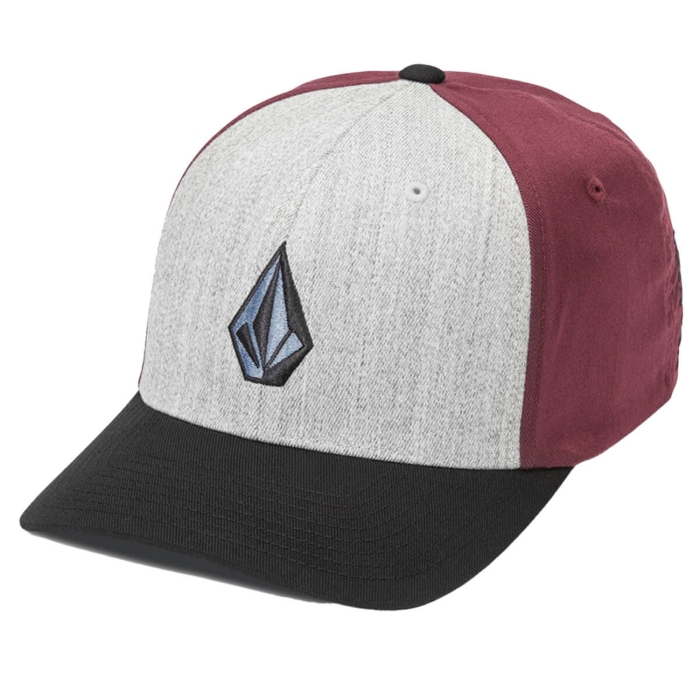 VOLCOM FULL STONE HTHR FLEXFIT HAT DARK SLATE L/XL