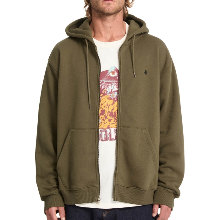 VOLCOM SINGLE STONE ZIP SAGE LEAF M
