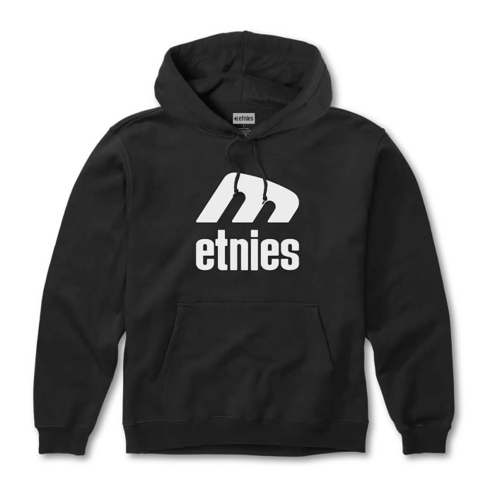 ETNIES ICON E HOODIE BLACK/WHITE XL