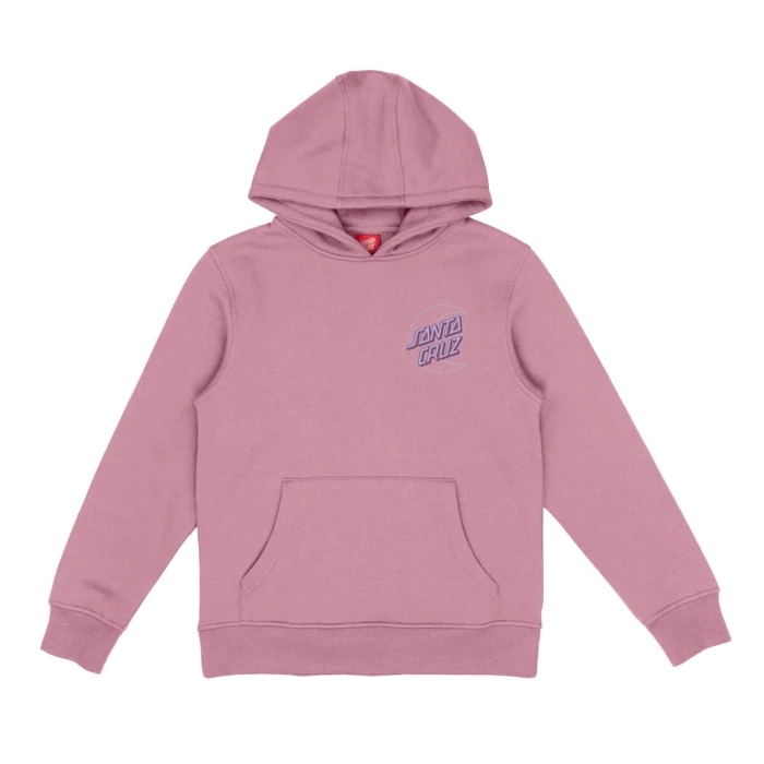 SANTA CRUZ YOUTH IMPRINT MOON DOT HOOD UNIVERSAL PINK 10-12
