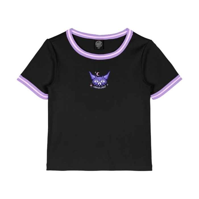 SANTA CRUZ NIGHT CRITTER MINI T-SHIRT BLACK 6