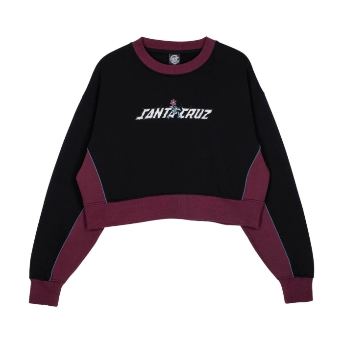 SANTA CRUZ FLOURISH STRIP CREW BLACK 8