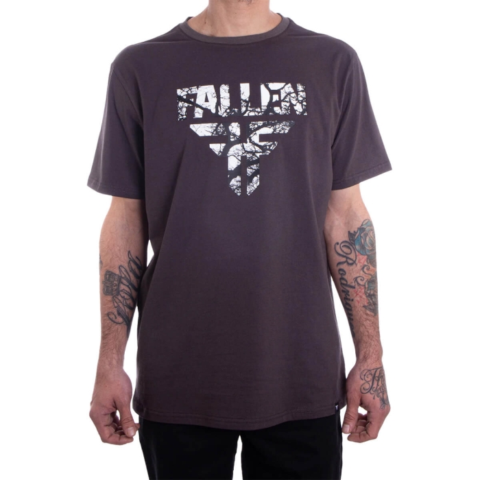 FALLEN INSIGNIA T-SHIRT ASPHALT/WHITE L