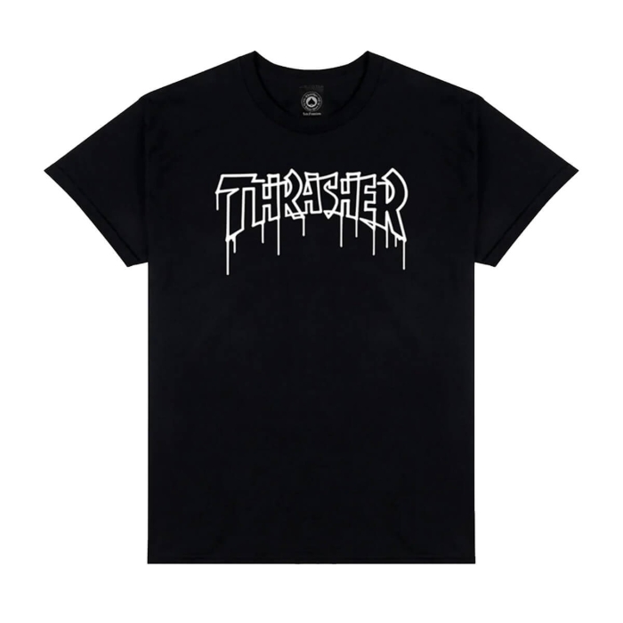 THRASHER MAGAZINE ONE-LINER T-SHIRT BLACK S