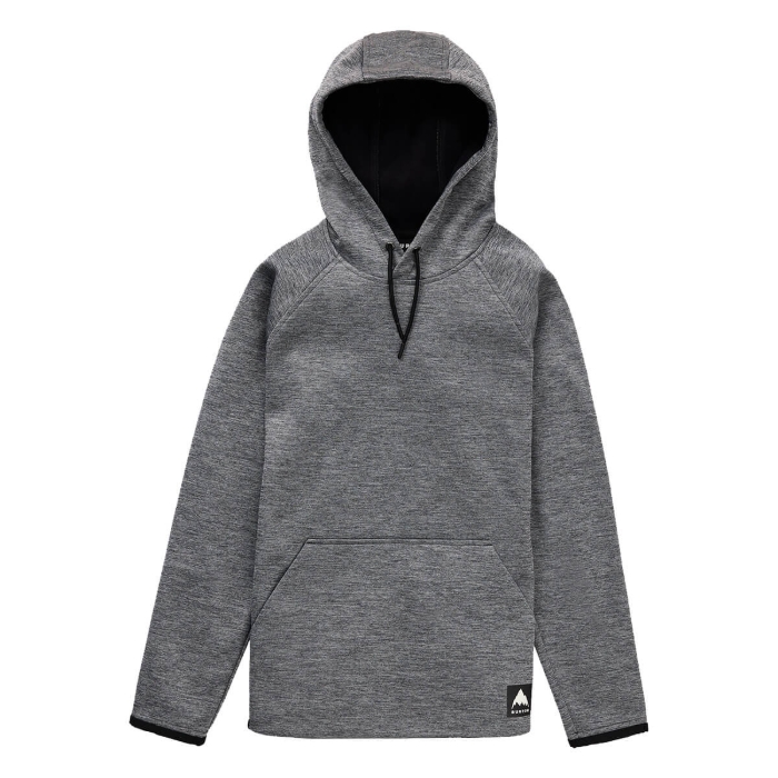 BURTON WOMEN'S CROWN WEATHERPROOF PULLOVER FLEECE TRUE BLACK HEATHER XXS