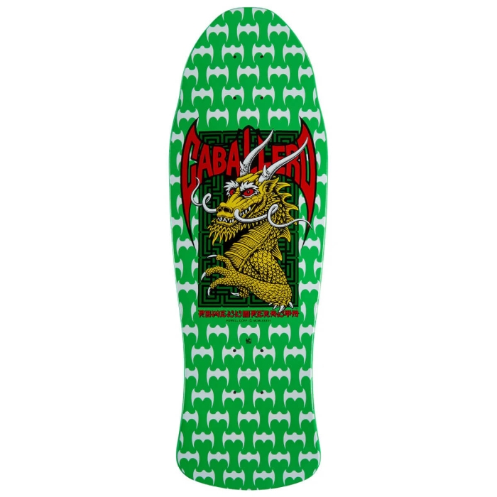 POWELL CAB SPN STREET '22' 9.625" 157 SP3 DECK GREEN WHITE 9.625"