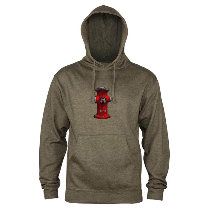 POWELL ANDERSON HYDRANT MID WEIGHT HOOD ARMY HEATHER XL