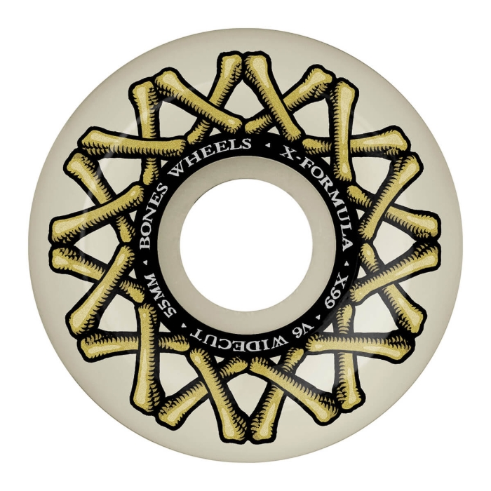 BONES XF WIDECUT 55MM V6 X-FORMULA 99A WHITE 55MM