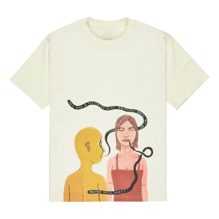 RVCA YOURE STILL HERE T-SHIRT ANTIQUE WHITE S