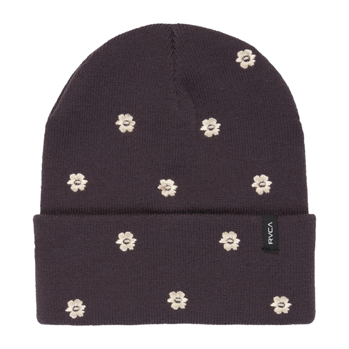 RVCA EMBROIDERED ESSENTIAL BEANIE GRAVEL UNI