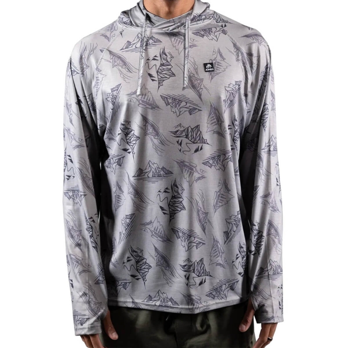 JONES SHASTA RAMA RECYCLED HOODIE PULLOVER SMOKE GRAY M