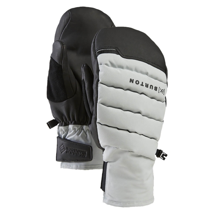 BURTON [AK] WINDSTOPPER OVEN MITTENS GRAY CLOUD XL