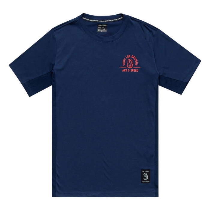 TROY LEE DESIGNS SKYLINE SHORT SLEEVE RIDE TEE LOCALS MIDNIGHT M