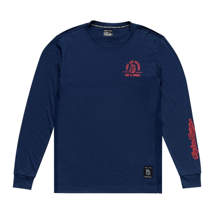TROY LEE DESIGNS SKYLINE LONG SLEEVE RIDE TEE LOCALS MIDNIGHT S