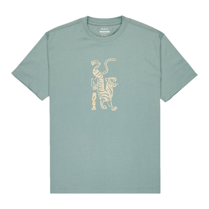 RVCA BALANCE TIGER T-SHIRT LEAD L