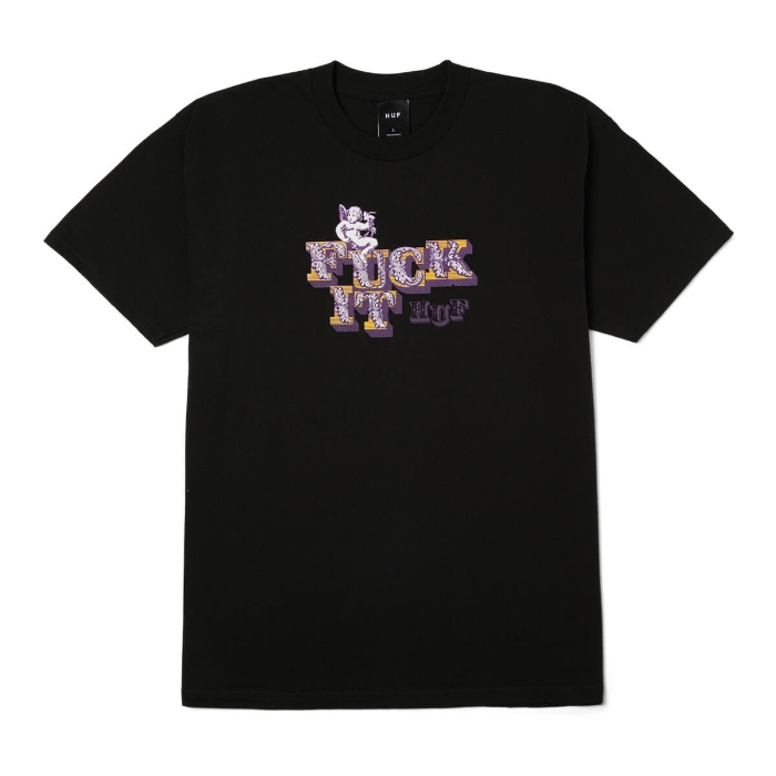 HUF DIVINE T-SHIRT BLACK S