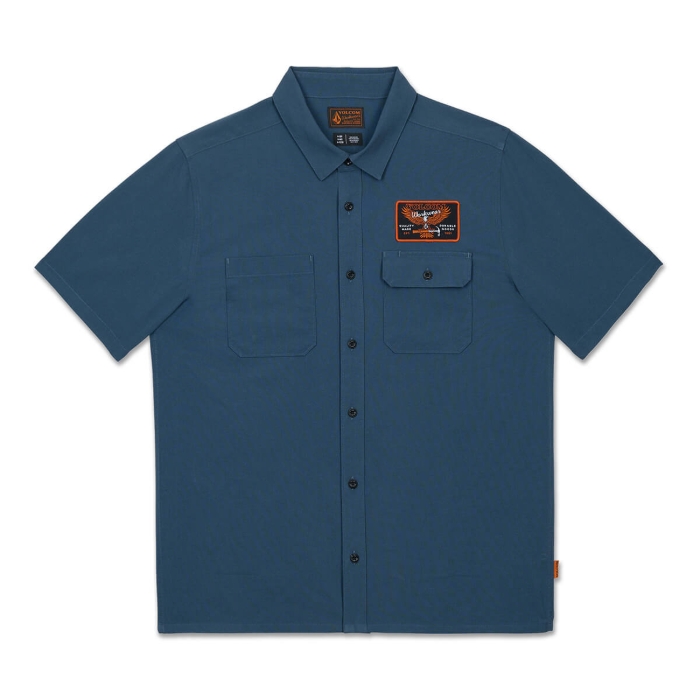 VOLCOM SLAB CITY SHIRT MIDNIGHT BLUE XL