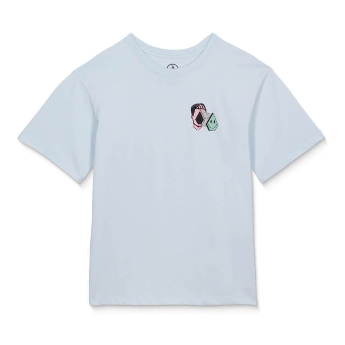 VOLCOM AURA T-SHIRT LIGHT BLUE ACID L
