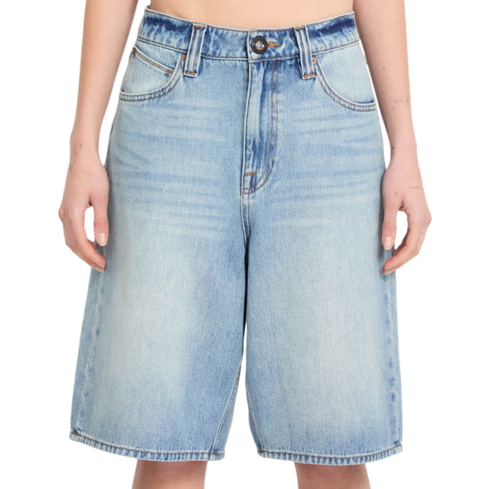 VOLCOM BEEGGY DENIM SHORT DUSTY BLUE WASH 27