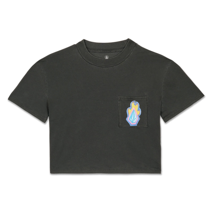 VOLCOM POCKET DIAL T-SHIRT VINTAGE BLACK M
