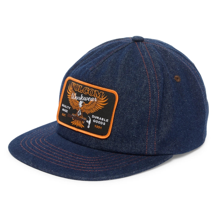 VOLCOM HAMMERED WORKWEAR HAT DUST BOWL INDIGO UNI