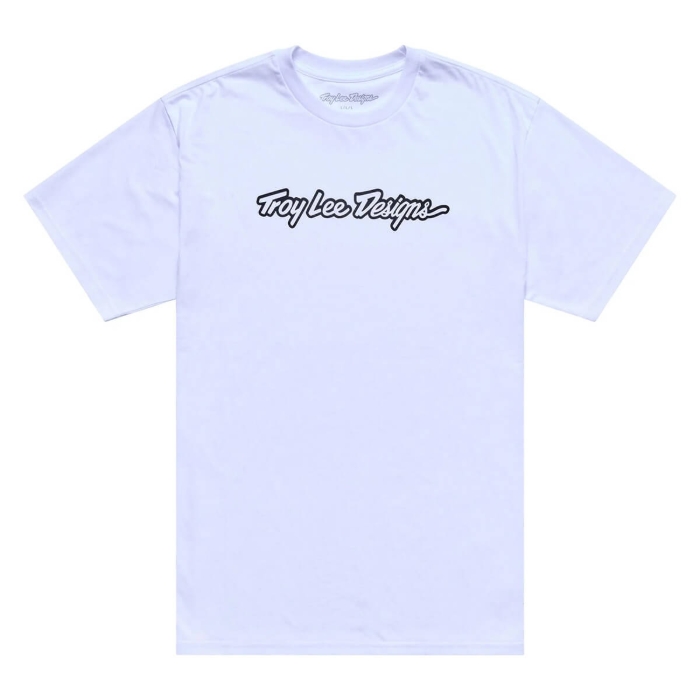 TROY LEE DESIGNS SIGNATURE T-SHIRT SIGNATURE WHITE / BLACK S