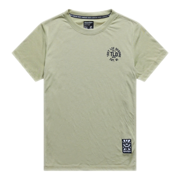 TROY LEE DESIGNS WOMENS LILIUM RIDE SHORT SLEEVE TEE STAMPS SAGE XS