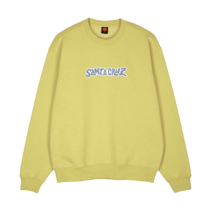 SANTA CRUZ PATCH STRIP CREW FADED KHAKI M
