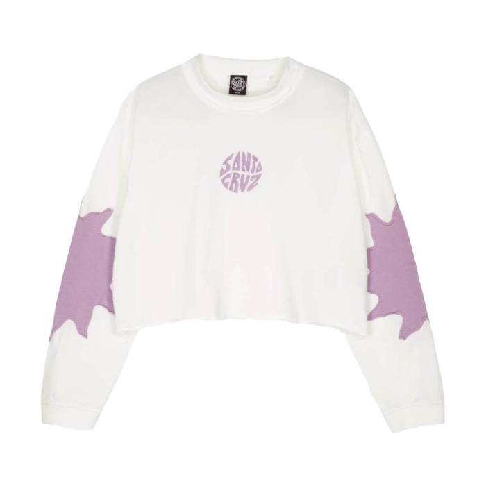 SANTA CRUZ SUN DAZE PATCH LS TOP WHITE 6