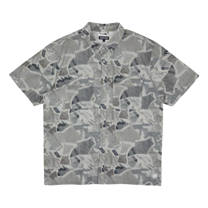 SANTA CRUZ NICO SHIRT WOODCUT CAMO L
