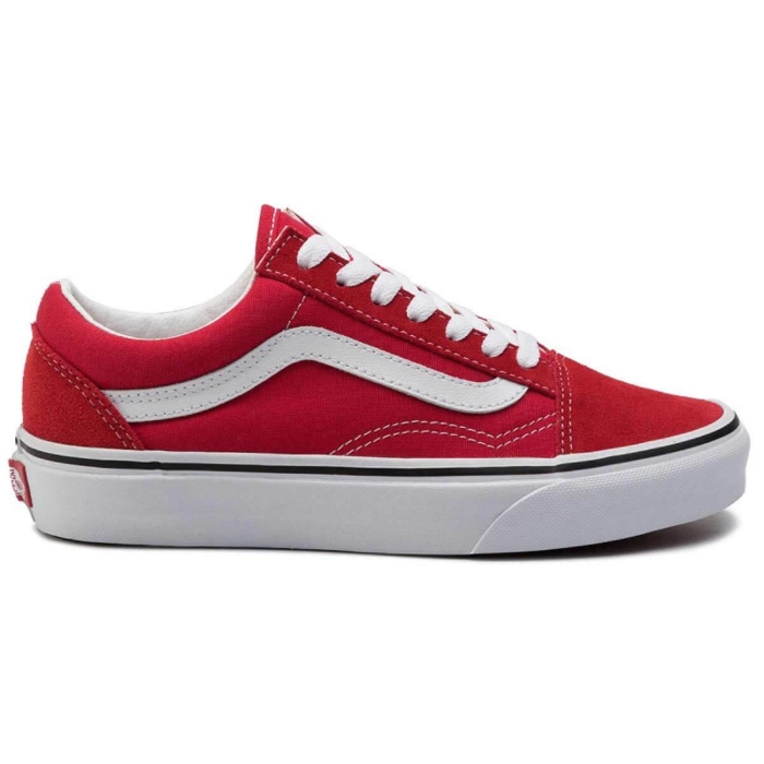 VANS UA OLD SKOOL RACING RED/TRUE WHITE 36