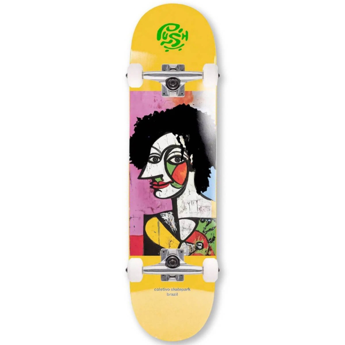 PUSH SKATEBOARDING BRAZIL MLSL 8.5" COMPLETE YELLOW 8.5"