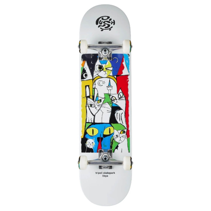 PUSH SKATEBOARDING LIBYA MLSL 8.0" COMPLETE WHITE 8.0"